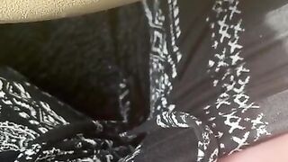 rubbing teen pussy in the car