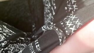 rubbing teen pussy in the car