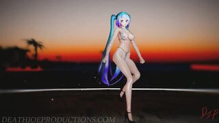 Miku Not Shy Outside Beach Stage 1158