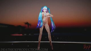 Miku Not Shy Outside Beach Stage 1158