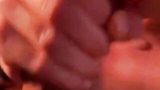cumshot on tongue