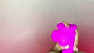 Anal slut loves her toys