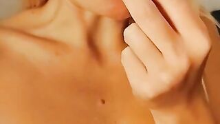 Eating the strawberry ????