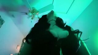 POV Sinderrella smoking and riding cock on Skype keirraandleo
