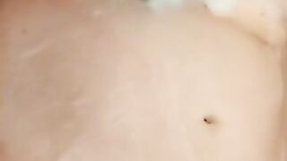 Bbw washing up in the bath