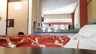 Mexican wife's face twists in pleasure & agony while continuously blasted doggystyle