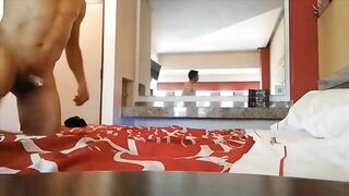 Mexican wife's face twists in pleasure & agony while continuously blasted doggystyle