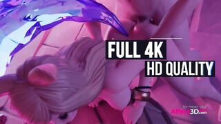 Hot babes having anal sex in a lewd 3d animation by The Count