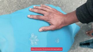 Desi village Bengali bhabi fucking doggy style in outdoor field khet me ghapaghap kiya and gand me pani daal diya