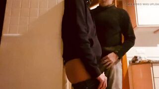 Pussy eating in the kitchen and Blowjob part 1