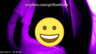 I invite a random girl in the street if she wanna trample me and lick her feet in a cinema preview
