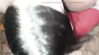 Behind my stepmom washing the door my stepsister is fucking me - Lesbian-illusion