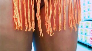 MICRO FRINGED LACE DRESS NO PANTIES SHOPPING