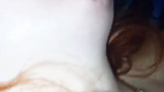 Filming the hot redhead wife in hiding, catching her by surprise!