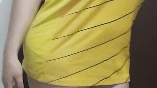 Latina touches her big tits for a follower. Do you want me to do it for you?