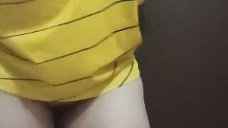 Latina touches her big tits for a follower. Do you want me to do it for you?