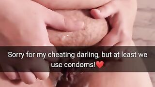 Sorry for cheating, but we 100% use condoms i swear! - Cuckold Snap Captions