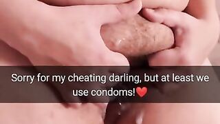 Sorry for cheating, but we 100% use condoms i swear! - Cuckold Snap Captions