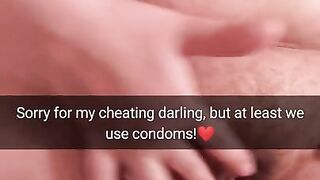 Sorry for cheating, but we 100% use condoms i swear! - Cuckold Snap Captions