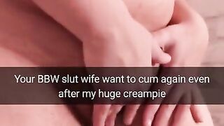Sorry, cuckold, but looks like your slut-wife wanna more than one creampie - Cuckold Snap Captions