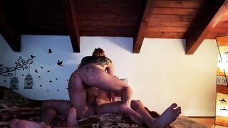 up and down on his big cock like in the elevator, what a hard fuck ( ITALIAN AMATEUR )
