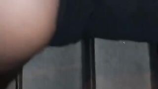 Fucking a black girl in the car and behind a building on the stairs