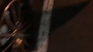 Fucking a black girl in the car and behind a building on the stairs