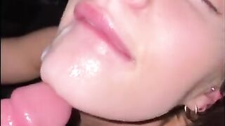 Step sis sucks and fucks until I cum in her mouth