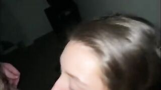 Step sis sucks and fucks until I cum in her mouth