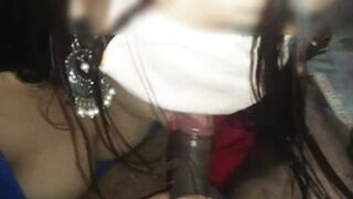 Tamil girl Hot Sucking cock boyfriend - cum in mouth real indian homemade(Hindi Audio).