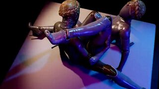Atomic Heart Lesbian sex scissoring