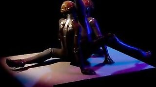 Atomic Heart Lesbian sex scissoring