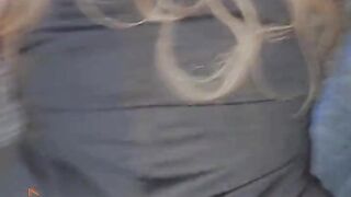 Fat ass slut getting fucked over the sofa