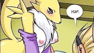 Digimon (Renamon and Rika Nonaka Porn Parody) - Renamon's blog 1 (Hard Sex) (Anime Hentai)