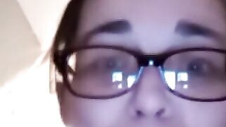 Dad cumming for granny on video chat