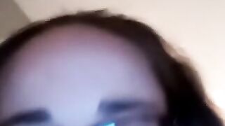 Dad cumming for granny on video chat