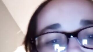 Dad cumming for granny on video chat