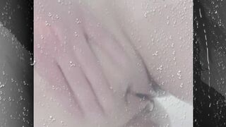 Fingering in the Shower, feeling myself, WET PUSSY for U -PeachyPearlXXX