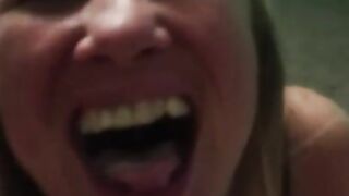 Slut Neighbor Plays With My Cum To Promote Her OnlyFans