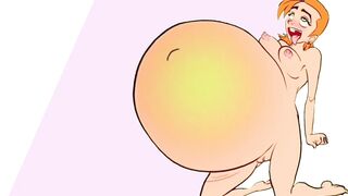 Belly expansion, huge inflation weight gain