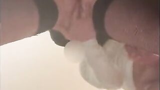 French Perverse gets fingered and cums generously (POV)