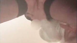 French Perverse gets fingered and cums generously (POV)