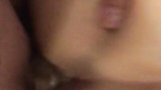 My girlfriend asks me for a quickie and that I cum outside because she didn't take her little pill.