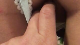 My girlfriend asks me for a quickie and that I cum outside because she didn't take her little pill.