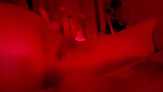 Swollen clit pussy play