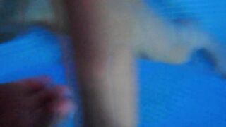 Handjob inside Pool, amateur