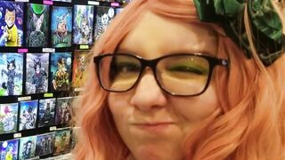 Erica Harmon deepthroats and fucks a fan from Comic Con
