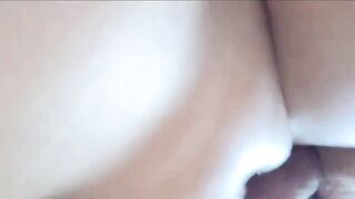 Closeup bottom view pussy fuck