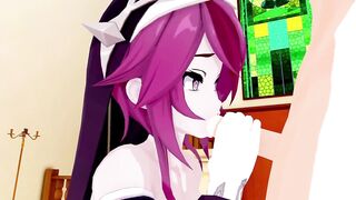 Rosaria Genshin Impact 3D HENTAI 3/12