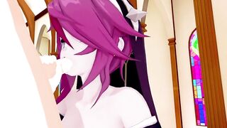 Rosaria Genshin Impact 3D HENTAI 3/12